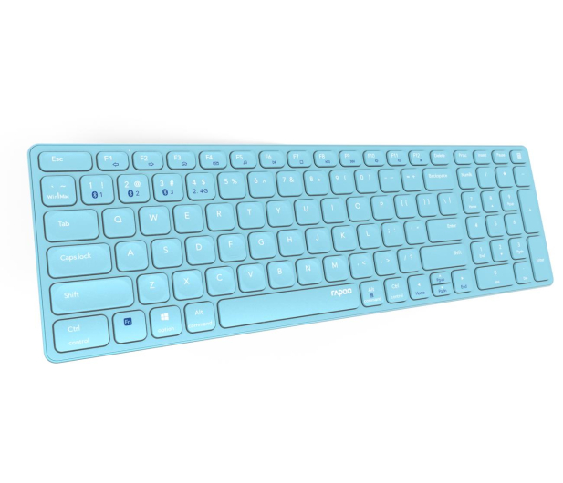 RAPOO Klawiatura bezprzewodowa E9700M Multimode niebieska 220283 - 1197869 - zdjęcie 3